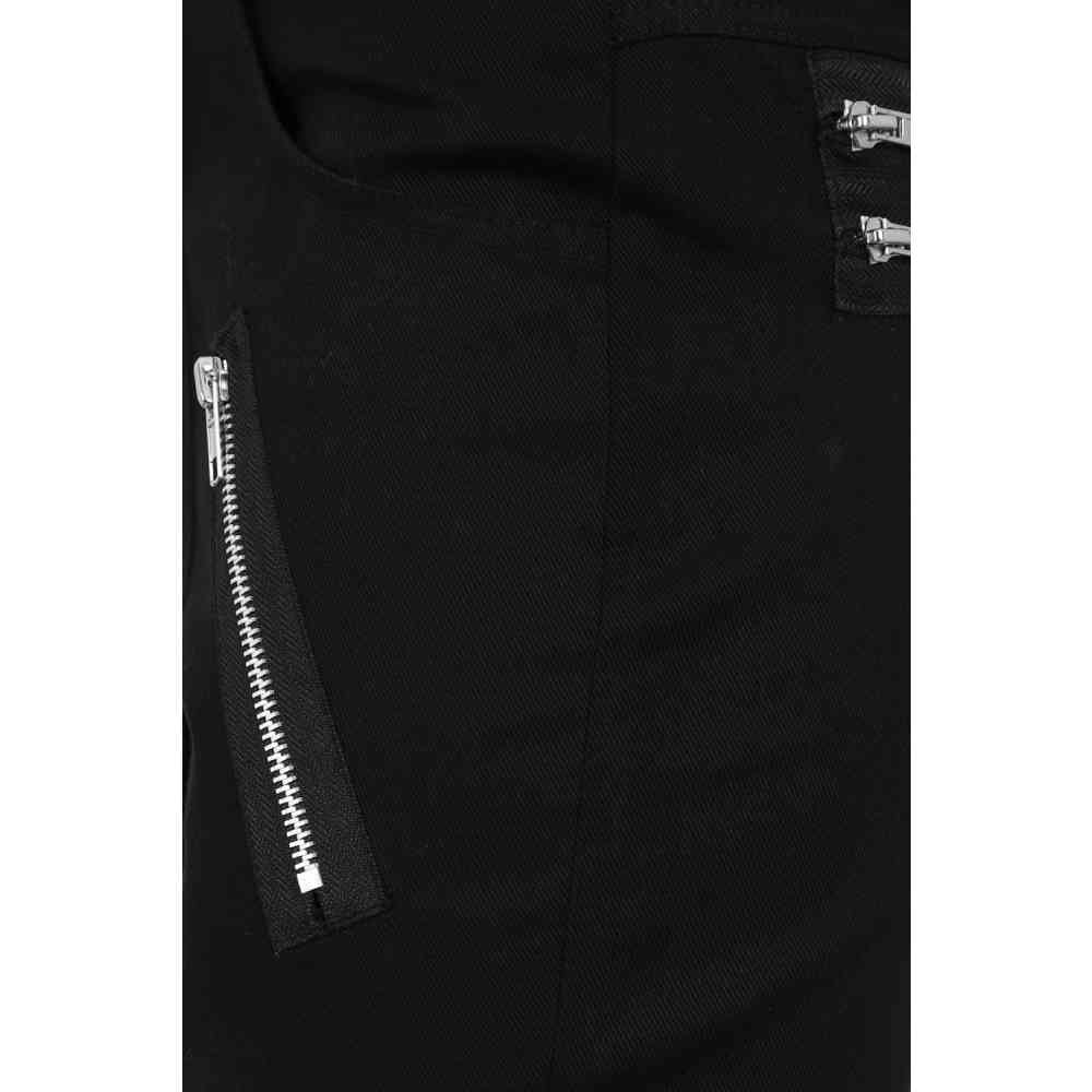 Banned - ZIPPER AND STRAPS Broek rechte pijpen - Zwart